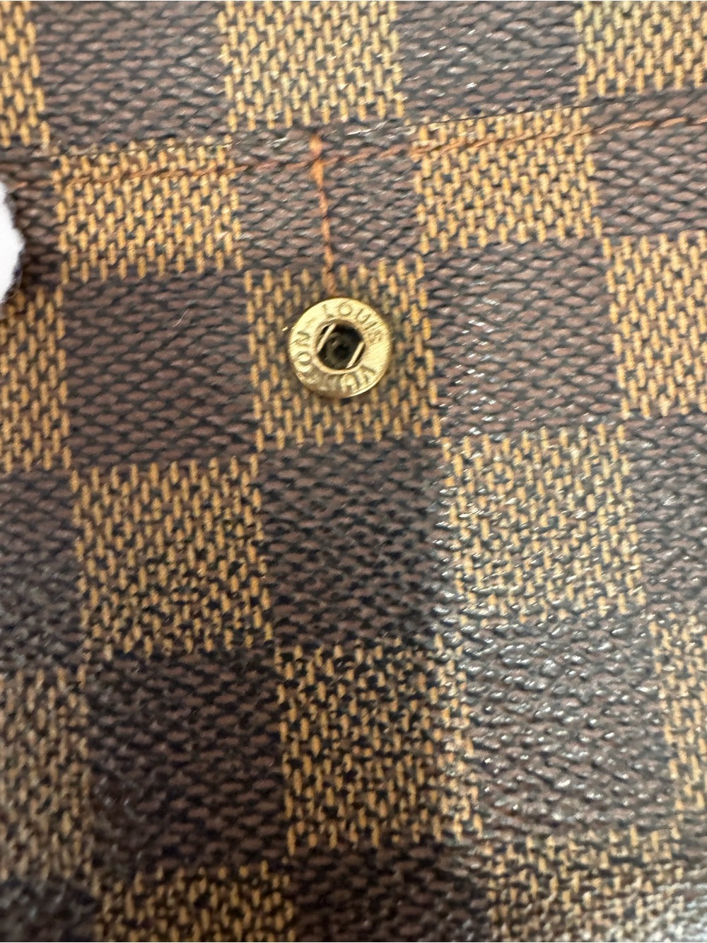 Just in 🔥Louis Vuitton Damier Porte Feuille Sarah Long Bifold Wallet Brown cbdy - Picture 16 of 17